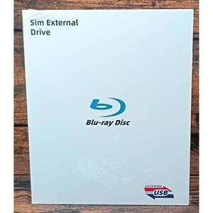 Sim External Blu-ray Disc‎ Drive with USB Superspeed